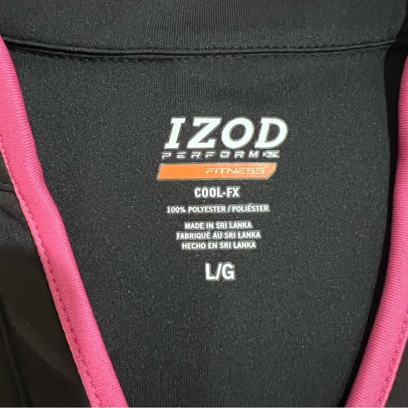 Izod Perform Fitness V Neck Sport Shirt - Large - Picture 7 of 10